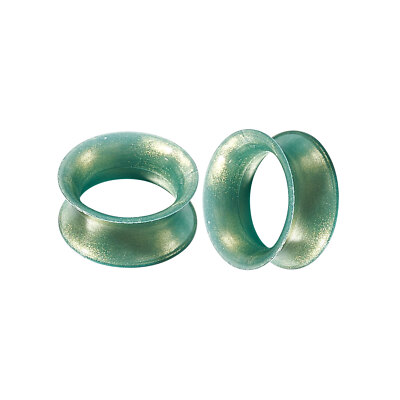 2pcs Silicone Tunnels Flexible Ear Gauge Expander Plugs Double Flared Stretching