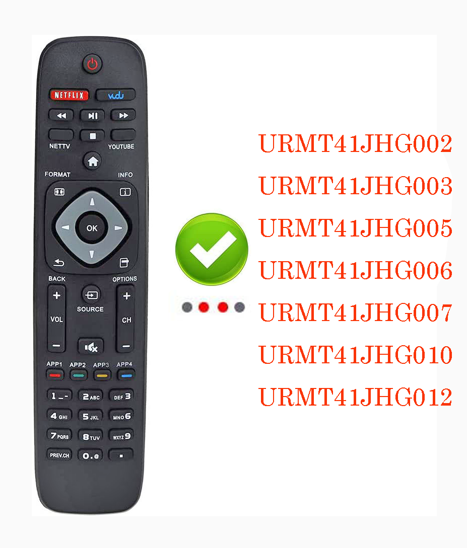 Philips TV Replace Remote Control FIT FOR URMT41JHG012