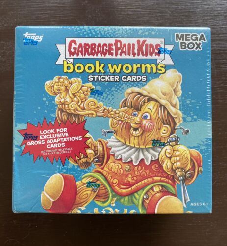 Garbage Pail Kids Book Worms Mega Box Sticker Cards Sealed New Free Shipping !!! - Picture 1 of 6