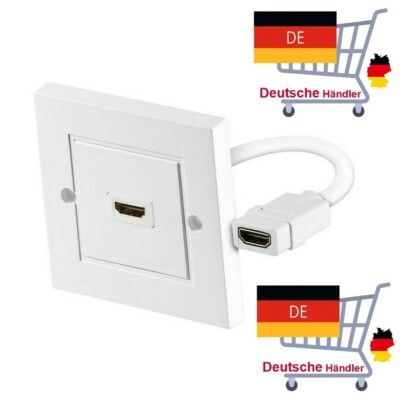 HDMI Dose Wanddose Einbaudose 1x HDMI Buchse HDMI Anschlussdose 