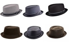 Quality Fashion Pork Pie / Trilby Hats 6 great designs