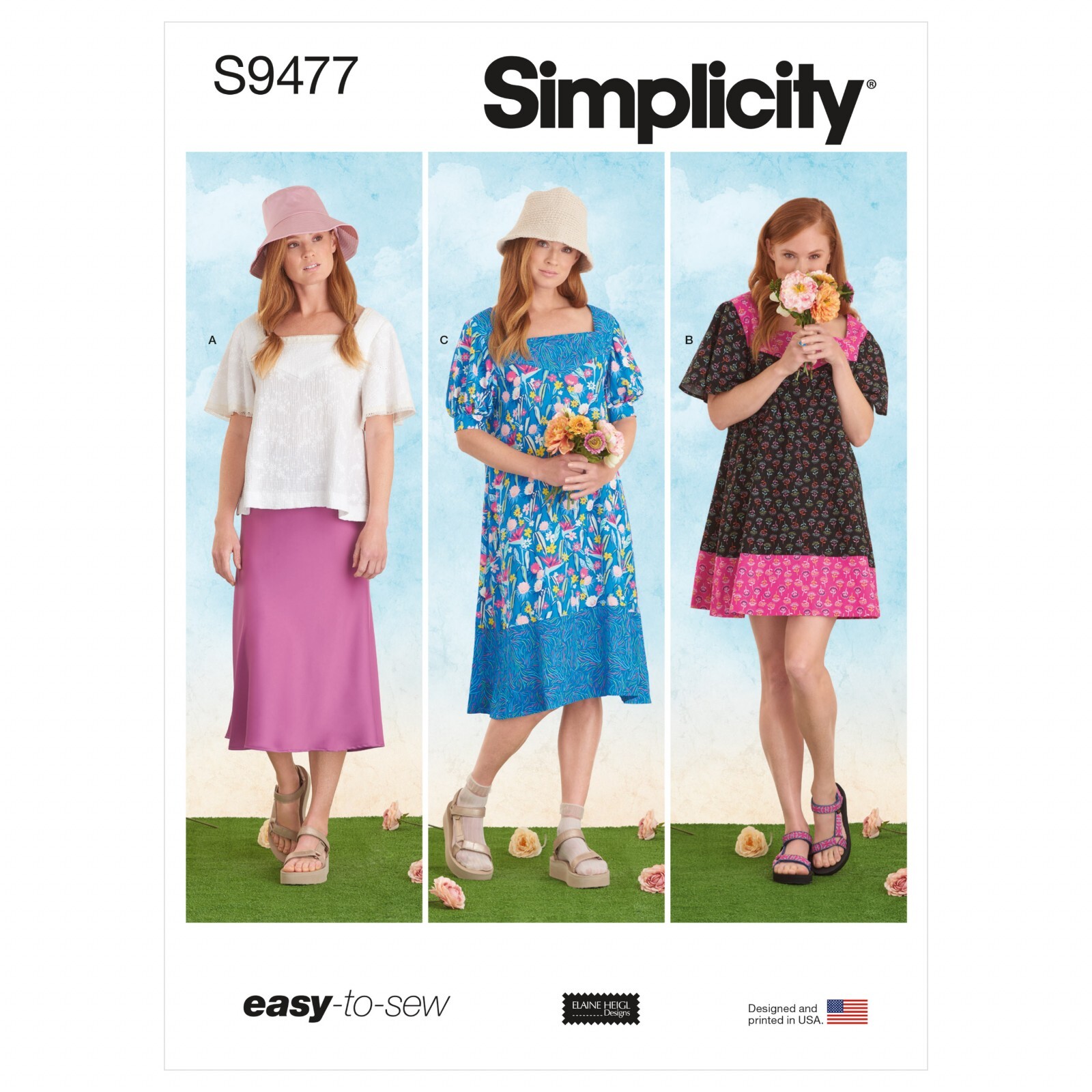 SIMPLICITY 9477 MISSES DRESS & TOPS Sewing Pattern Sizes XXS - XXL  Skill: EASY