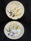 2 X Vtg MCM Red Wing Capistrano textured 7 7/8" Salad Plates #2