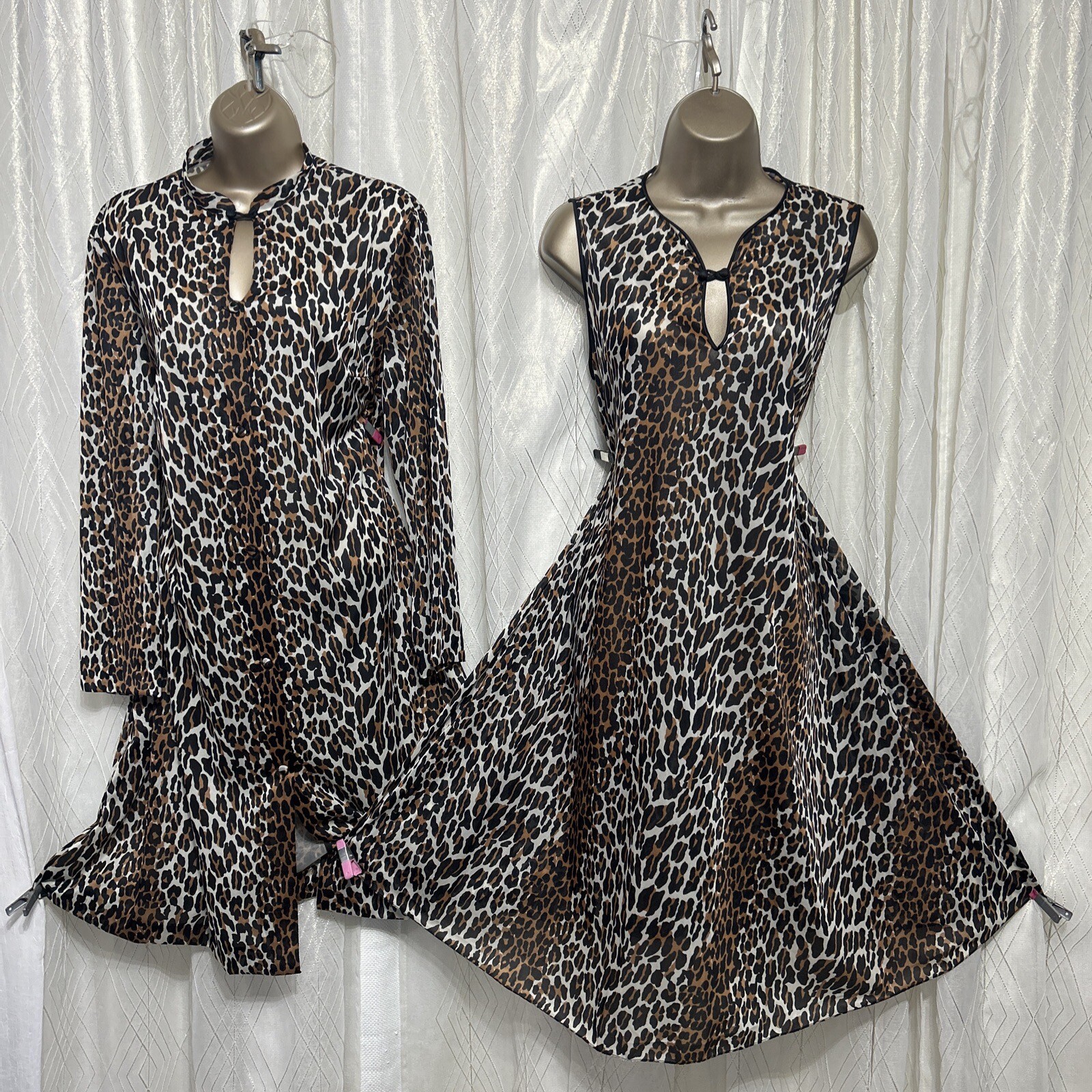 VTG 38 L XL Babydoll Vanity Fair Peignoir Set NightGown Negligee