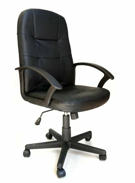 Staples Impetus Leather Executive Office Chair Black For Sale Online Ebay