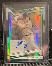 Lamar King Jr. 2022 Elite Status Die-Cut Auto #40/49 - Padres