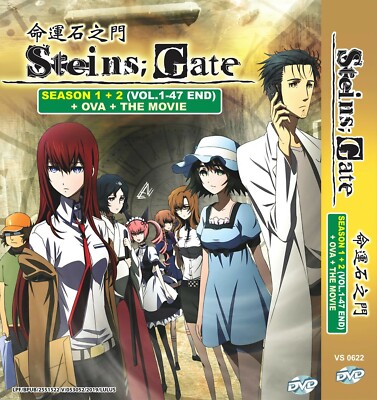 Steins; Gate Complete Anime Season 1 & 2 English Dubbed DVD 47 Eps