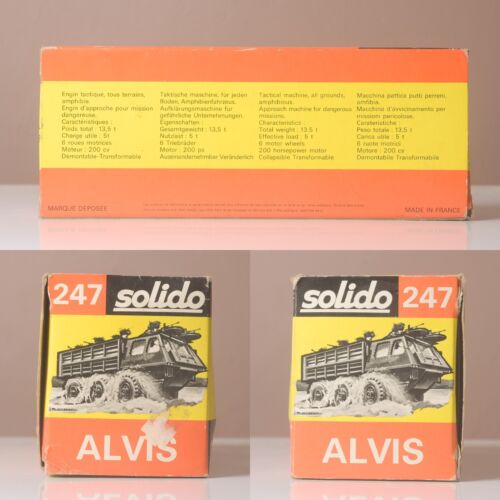 Solido 247 Berliet Alvis, Green Diecast Military Vehicle Truck, 1975? + Box - Picture 24 of 24