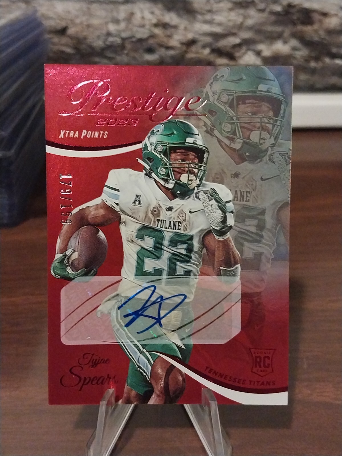 2023 Panini Prestige Xtra Points Red Signatures #383 Tyjae Spears /199 RC