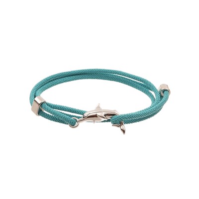 Dolphin Milan Cord Nylon Rope Wrap Bracelet for Men and Women 21 Inches