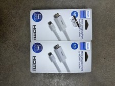 Phillips Audio/Video Mini Display Port to HDMI Cable 6 ft White Full HD Set Of 2