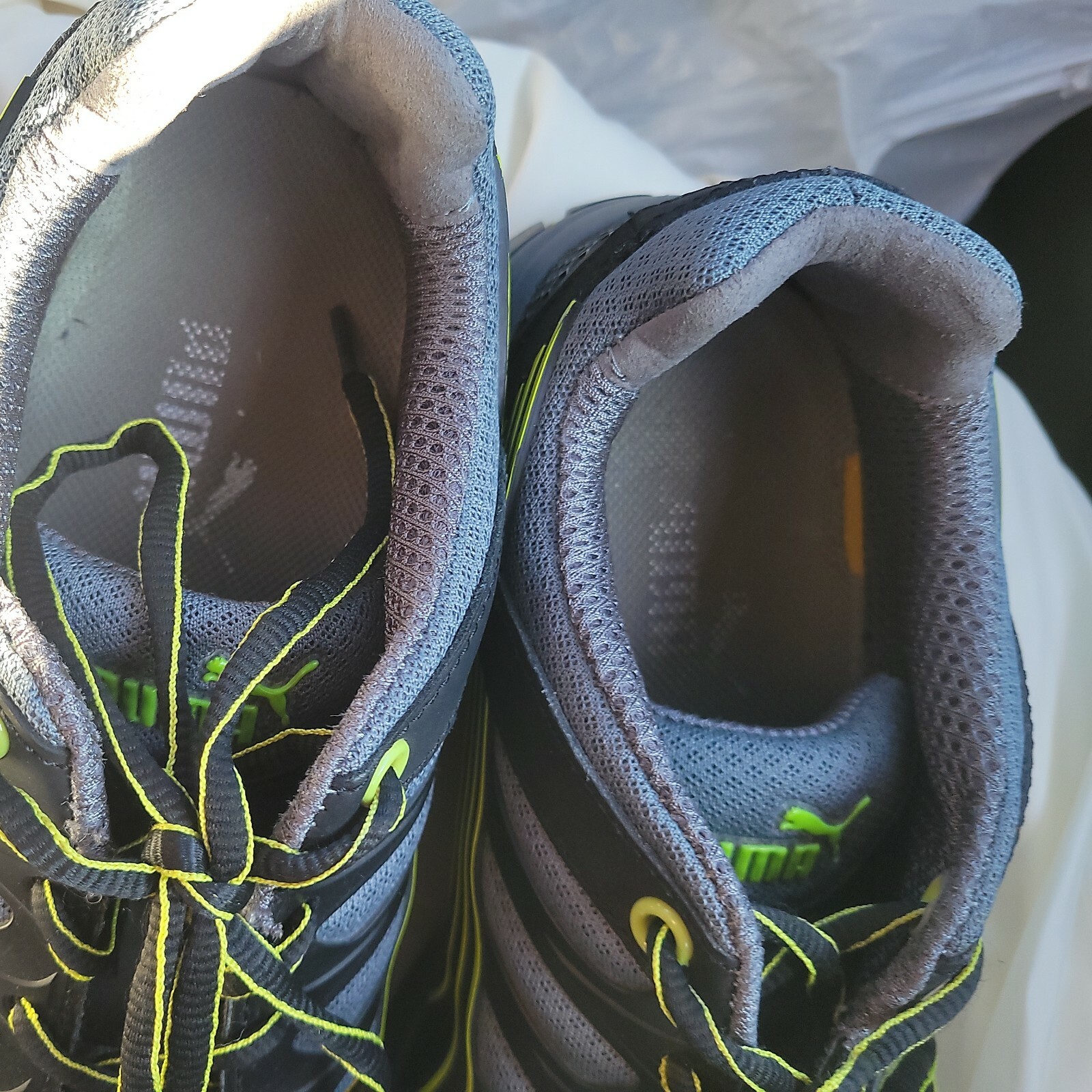 Puma Safety Shoes Deism Mens 12 Black Steel Toe,Oil / Slip Resist ASTM