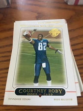 2005 Topps 50th Anniversary Rookie Card COURTNEY ROBY RC #430 - Titans 