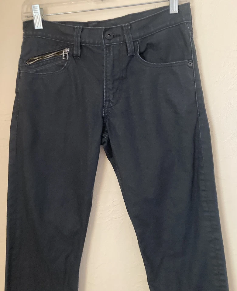 H&M & Denim Women's Jeans Slim Size S JR Zip Black Dark Wash Jeans - Image 2 of 4