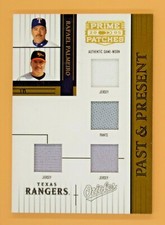 2005 Prime Patches R. Palmeiro J-J-J-P 149/150 Past and Present Swatch Combo