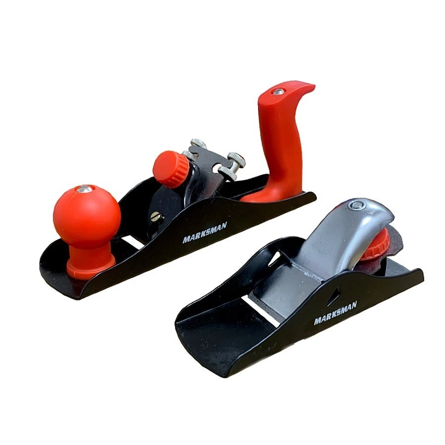 2PC ADJUSTABLE WOOD PLANE SET CARPENTERS STEEL SMOOTHING BLOCK FILE HAND TOOLS