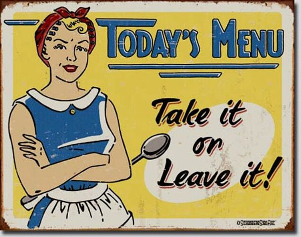 Schild 30 X 40 Cm Dinner Retro Vintage Poster Usa Shabby Dekoration KüChe *009-image