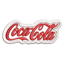 RARE AND FABULOUS COCA COLA EMBROIDERED IRON-ON MINI PATCH...