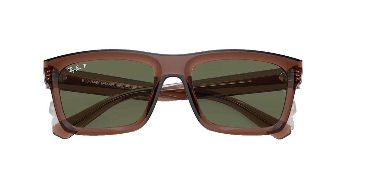 Ray-Ban Unisex RB4396 Bio-Based Rectangle Polarized Sunglasses Brown Buy Ray-Ban RB4396 Warren Bio-Based Rectangle Shape  main image 4