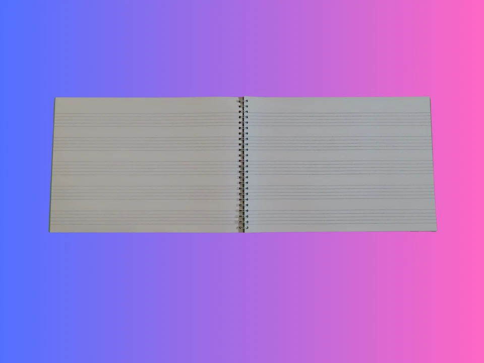 Junior Music Manuscript Book, 5 Staves - 50 pages, spiral bound - Image 3 of 3