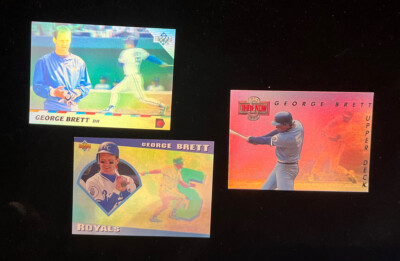 George Brett 1993 holo then and now TN 2 , diamond gallery 24, MVP 12￼