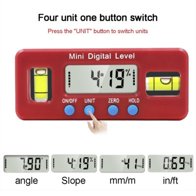 Mini Digital Protractor Inclinometer Magnetic Angle Finder Level Gauge  #ur