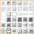 GIRA System 55 E2 Reinweiß seidenmatt USB Steckdose Rahmen Schalter Wippe Taster
