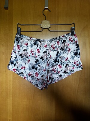 H&M Schlafshorts Shorts Pyjamashorts Pyjama Schlafanzug Blumen bunt Rose S