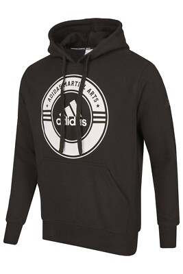 ADIDAS Hoodie Martial Arts schwarz-weiß für Sport und Freizeit. MMA, Muay Thai