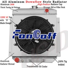 3-row Radiatorshroud Fan For 54-1956 Ford Country Sedan Squire Mainline 5.1l V8