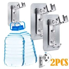 2 Pack Bathroom Shower Head Holder Self-adhesive Wall Mounted Bracket Adjustable