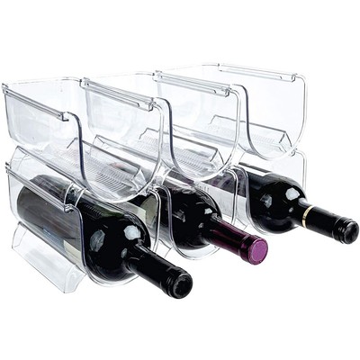 Wein & Wasserflasche Organizer Halter Stapelbar Weinregal für Küche9321