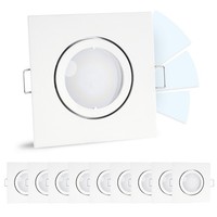 "10X Spot Fourstep Led Einbauspots \"Dimmen Ohne Dimmer\" GU10 5W Neutralweiß Lampe"