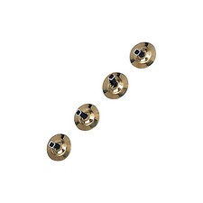 Rhythm Band Brass Cymbals with Knobs Finger Cymbals, Two Pair With Straps