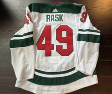 NHL Minnesota Wild game worn #49 Victor Rask hockey jersey 
