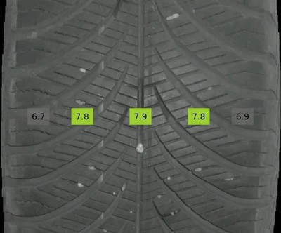 225/55 R17 103H Ganzjahrreifen Goodyear Vector 4Seasons  7mm DOT 0323 - 1 REIFEN
