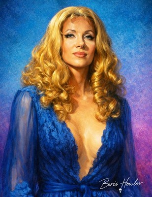 BORIS HOWLER HAMMER HORROR INGRID PITT 8.5X11 Art Print SIGNED