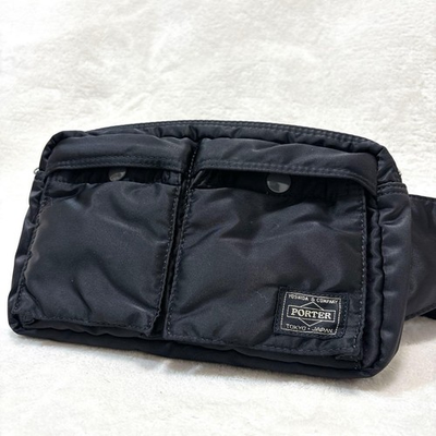 #ad Yoshida Porter Tanker Shoulder Bag Body Bag Nylon Black Men#x27;s From Japan $97.00