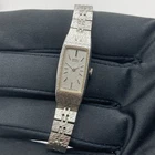 Vintage 1980s Seiko Women’s Quartz Watch Silver Tone 13mm 6” Wrist New Battery