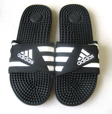 Adidas Adissage Slide Black White Mens slide sandal size 12 F35580 New
