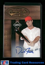 2011 Panini Limited #7 David Freese Lumberjacks Signatures #/99 Auto