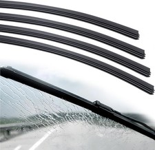4pcs 28 Universal Wiper Blade Refills Adjustable Rubber Strips For Carsuv