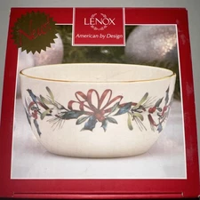 Lenox Winter Greetings Bowl 5 Inch Christmas Holiday