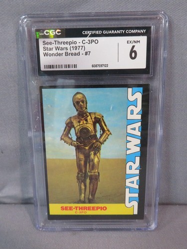 1977 Wonder Bread Star Wars #7 See-Threepio — CGC 6