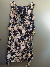 Gap Maternity Women's Size XS Black Floral Sleeveless Mini Dress