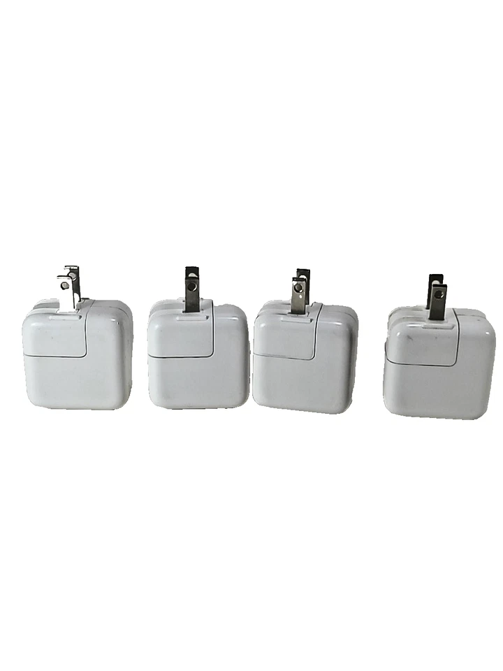Lote de 4 adaptadores de alimentación cargadores de pared USB individuales originales OEM Apple 12W A1401 Foto 3 de 4