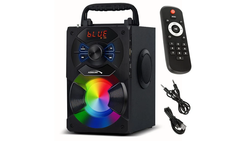 Głośnik przenośny bluetooth Audiocore, radio FM, wejście kart SD/MMC, AUX, USB,  - Bild 1 von 1