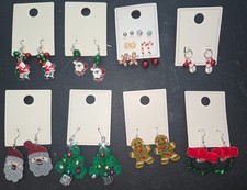 Christmas, 13 pair earrings for christmas stocking ,secret santa and wearing-G4