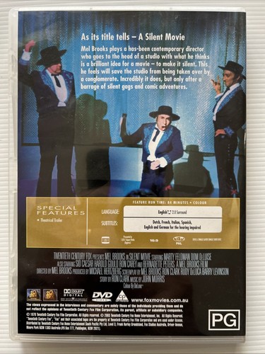 DVD - SILENT MOVIE (1976) R4 - Mel Brooks - Marty Fieldman - Picture 2 of 2