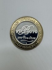 Bellagio Limited Edition Ten Dollar Gaming Token .999 Fine Silver